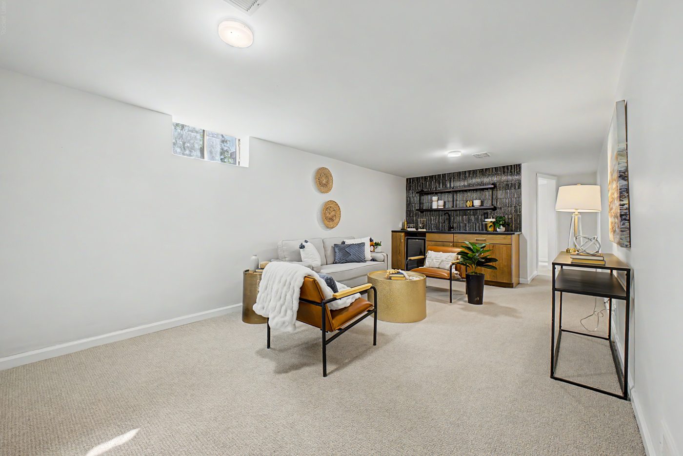 Finished basement in Denver